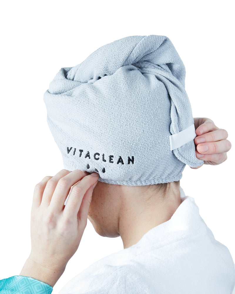Microfiber Quick Dry Hair Towel - grey
